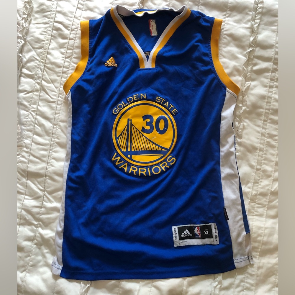 Adidas Golden State Warriors mens XL Stephen Curry 30 NBA Swingman Jersey